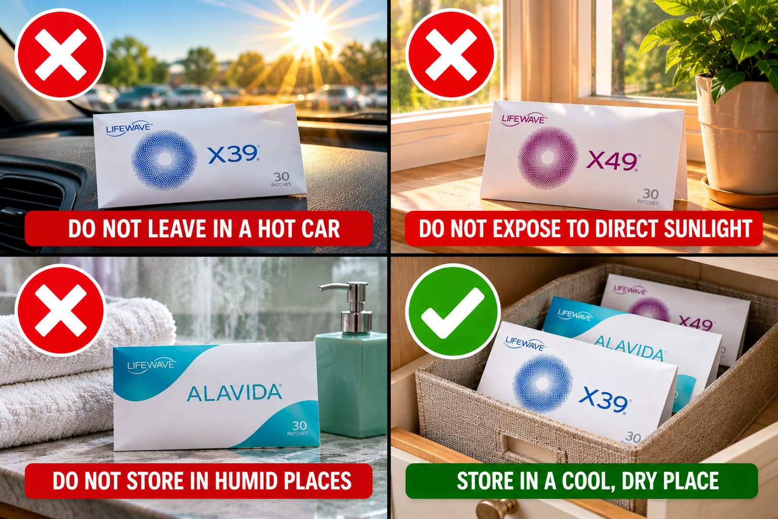 How to Store LifeWave Patches