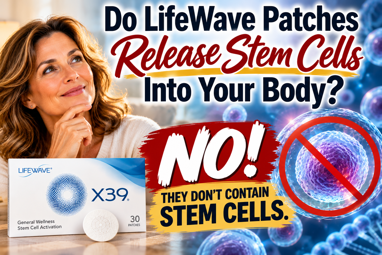 LifeWave Patches Contain Stem Cells